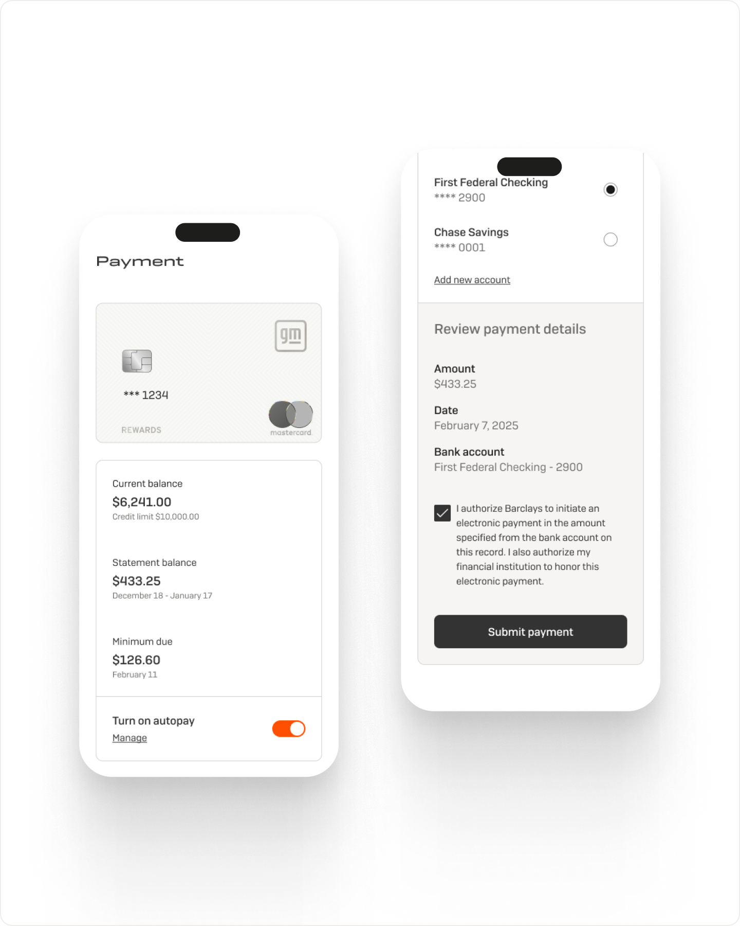 Integrating credit card functionality